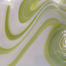 Load image into Gallery viewer, OFR9643 oceanside  white lemongrass opalart 96 COE 12 x 12