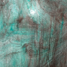 Load image into Gallery viewer, Sale:  A094CS armstrong clear, dark purple, aqua streaky 9 x 16