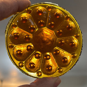 Sale: 65mm medium amber wheel jewel