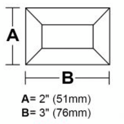 2 x 3 rectangle bevel – River House Glass