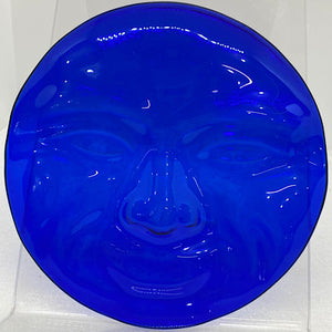 blue jumbo moonface, 6" diameter