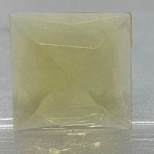 Load image into Gallery viewer, SALE:  35mm square yellow faceted jewel