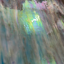 Load image into Gallery viewer, AG103I artisan glass sky blue, dark purple, white iridescent 12 x 15