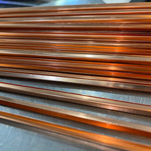 Load image into Gallery viewer, copper came 5/32&quot; border (U shaped) 3 foot long piece
