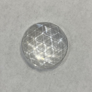 20mm crystal faceted jewel