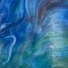 Load image into Gallery viewer, Y65851 uroboros sky blue, sea green, white, gold pink 11.5 x 12