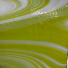 Load image into Gallery viewer, OFR9643 oceanside  white lemongrass opalart 96 COE 12 x 12