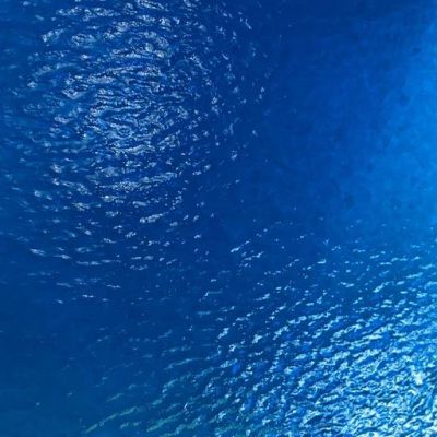 O5333RR oceanside deep aqua rough rolled 96 COE 12 x 16