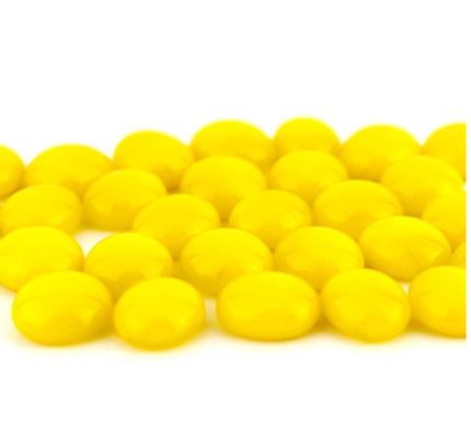 Glass nuggets, small:  oceanside sunflower yellow 96 COE, 8 oz