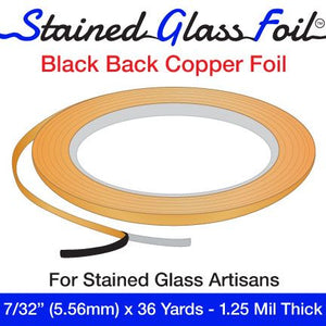 SGFT black back copper foil 7/32"
